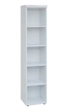 SIN 5 - 4N kancelářská skříň, nika, 1820x400x400, bílá